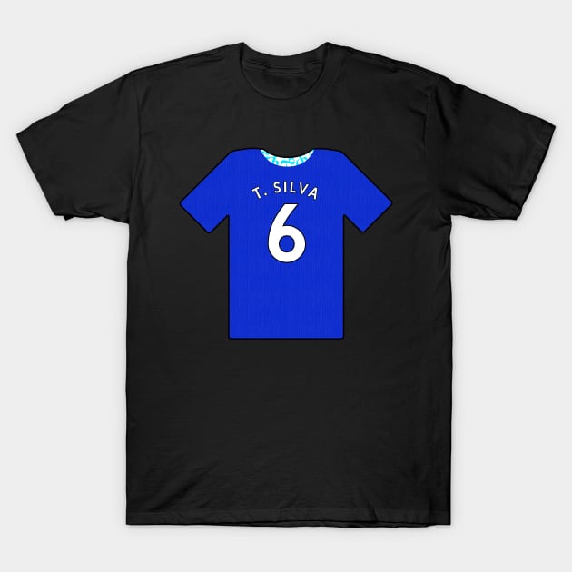 2022 Thiago Silva Jersey T-Shirt by tysonstreet